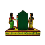 Handcrafted & perfectly handpainted wooden Sreemantham Set home decor showpiece