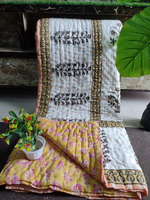 Jaipuri Rajai  Block printed cotton ( Kapas) mulmul Reversible double Rajai