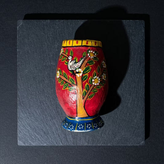Handpainted Floral Vase | Unique Home Decor