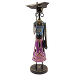 Handmade Metal Lady Figurine Artistic Home Decor Piece