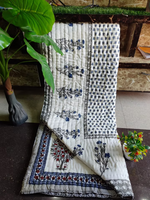Jaipuri Rajai  Block printed cotton ( Kapas) mulmul Reversible double Rajai