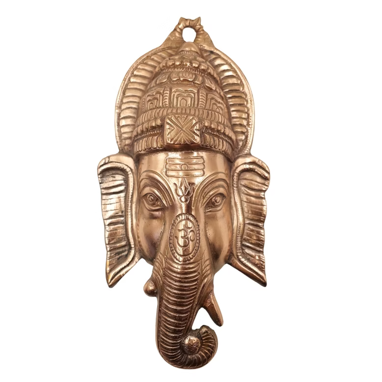 Handcrafted Wall Ganesha Face | Auspicious Decor