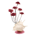 Handmade Shell Vase Aesthetic Floral Decor Piece