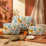 Floral Printed Pouch Set Cute Travel & Storage Bags