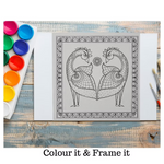 Festive Edit - Colouring Sheets - Pack of 8 - Madhubani / Bihar Art