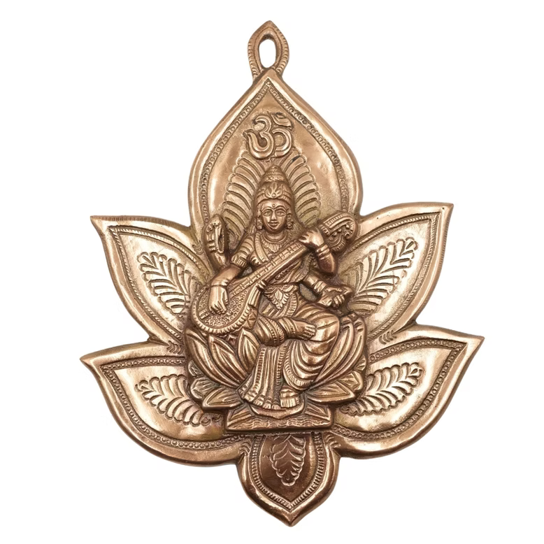 Saraswathi Devi Lotus Wall Decor