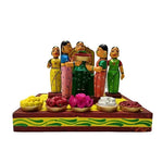 Handcrafted & perfectly handpainted wooden Sreemantham Set home decor showpiece