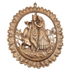 Radha Krishna Circular Wall Hanging  Spiritual Decor for Harmony