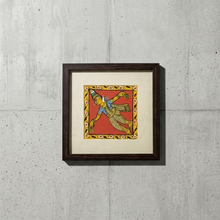 Handpainted Cheriyal Folk Art Frame Traditional Village Scene Decor