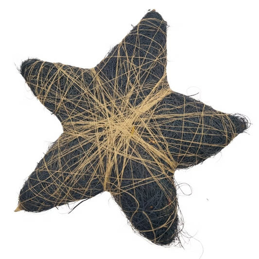Handmade Coir Star Rustic Home Decor Piece