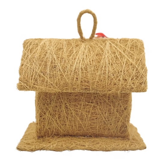 Rustic Coconut Coir Bird House