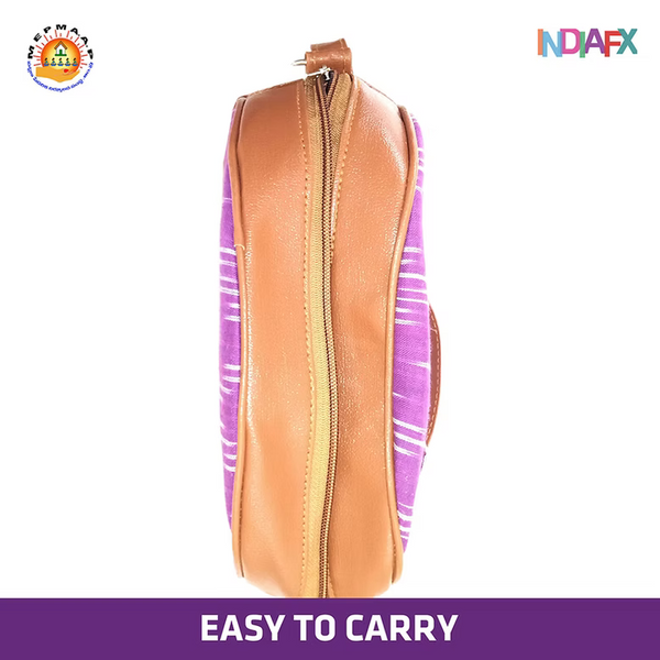 women marks Women's Tan PU Handbag Handmade by Women Self Help Group's of AP MEP