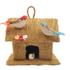 Rustic Coconut Coir Bird House Cute Hanging Decor