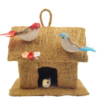 Rustic Coconut Coir Bird House