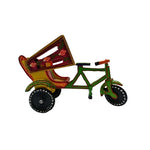 Handcrafted & perfectly handpainted wooden Rickshaw home decor showpiece