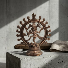 Handcrafted Nataraja Idol  Cosmic Dance of Shiva | Brass Spiritual Decor