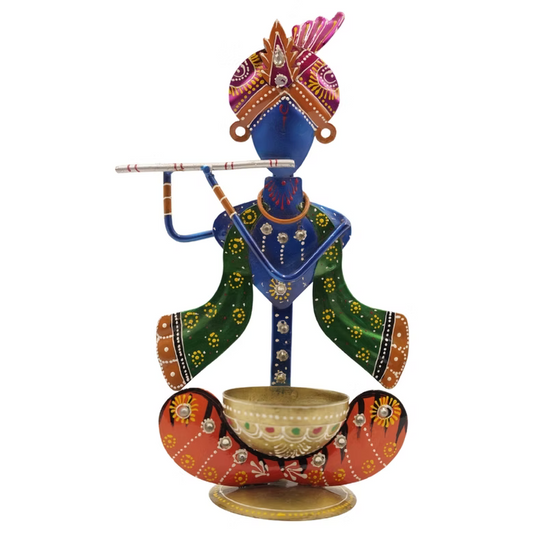 Handmade Krishna Flute Figurine Artistic Home Decor