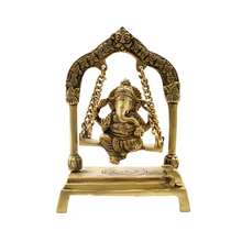 Rare Brass Ganesha Uyyala Idol 800-Year Pembarthy Craft | Temple Style Handmade