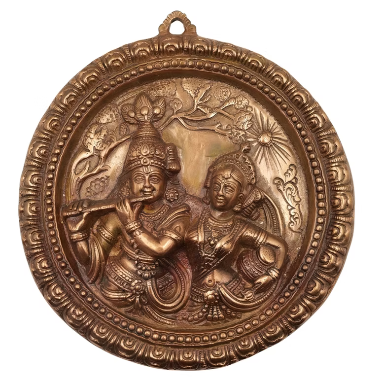 Divine Radha Krishna Wall Hanging – Eternal Love & Harmony Decor