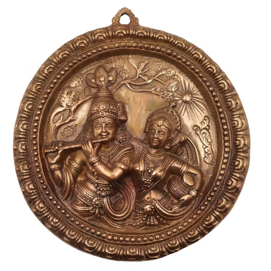 Divine Radha Krishna Wall Hanging – Eternal Love & Harmony Decor