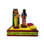 Handcrafted & perfectly handpainted wooden Sreemantham Set home decor showpiece