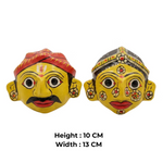 Cheriyal Art Face Set | Cultural Decor Accent
