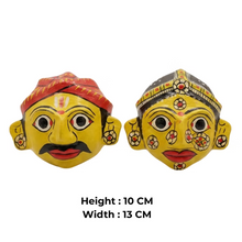 Cheriyal Art Face Set | Cultural Decor Accent