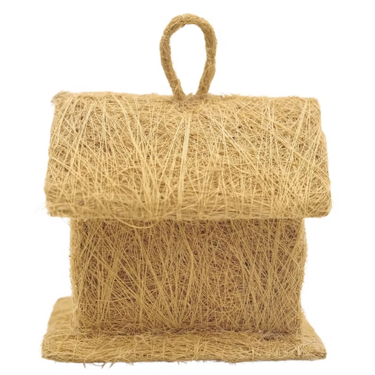 Mini Coconut Coir Bird House Cute Hanging Decor