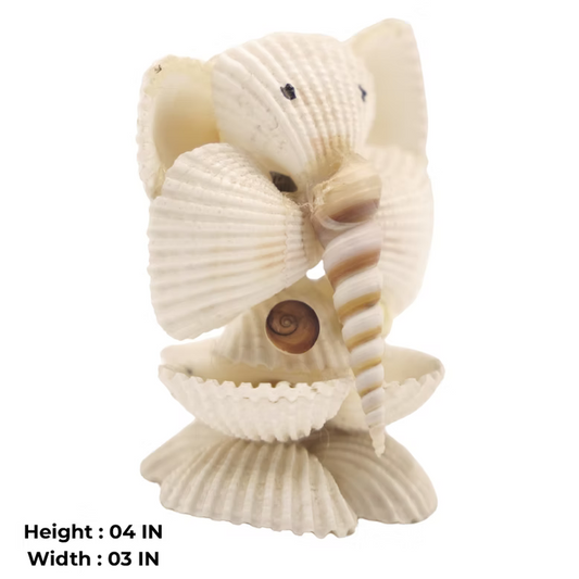 Handmade Shell Ganesha Aesthetic Pooja Decor