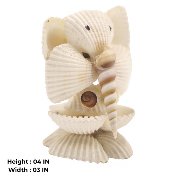 Handmade Shell Ganesha Aesthetic Pooja Decor