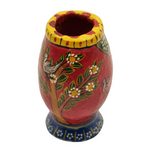 Handpainted Floral Vase | Unique Home Decor