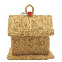 Coconut Coir Bird House Rustic Hanging Charm