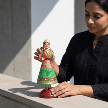 Kondapalli Dancing Doll Handcrafted Wooden Heritage Collectible  Traditional