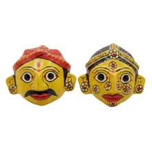 Cheriyal Art Face Set | Cultural Decor Accent