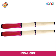 Two pink and beige batons with black accents on a white background, featuring MahaMall and NDAFX logos.