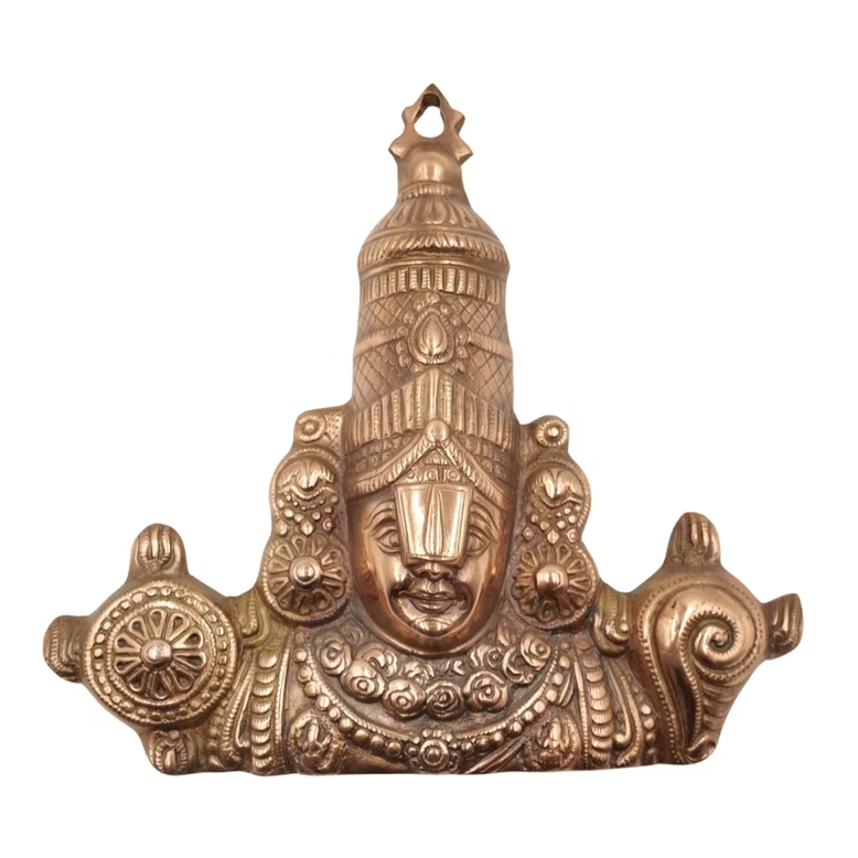 Handmade Venkateshwara Swamy Face  Spiritual Home Accent