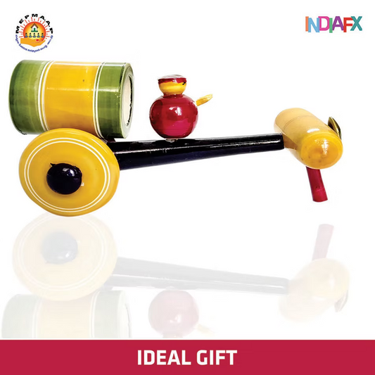 Etikoppaka cart Showpiece Wooden Toy for Kids Play and Unique Showpiece for Home