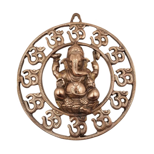 Ganesha OM Wall Decor Symbolic Spiritual Accent for Home