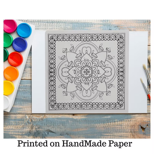 Festive Edit - Colouring Sheets - Pack of 8 - Madhubani / Bihar Art