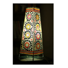 Artisan Goat Leather Lamp | Traditional Craft | 16 Inch