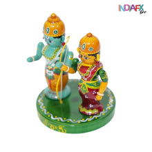 Handcrafted Rama & Seetha Idol – Pure Etikoppaka Magic