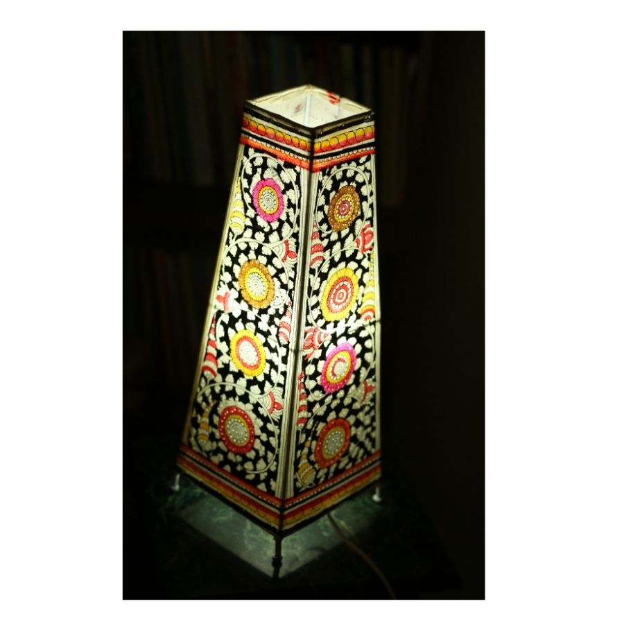 🎨 Artisan Goat Leather Lamp | Traditional Craft | 16 Inch 🌿