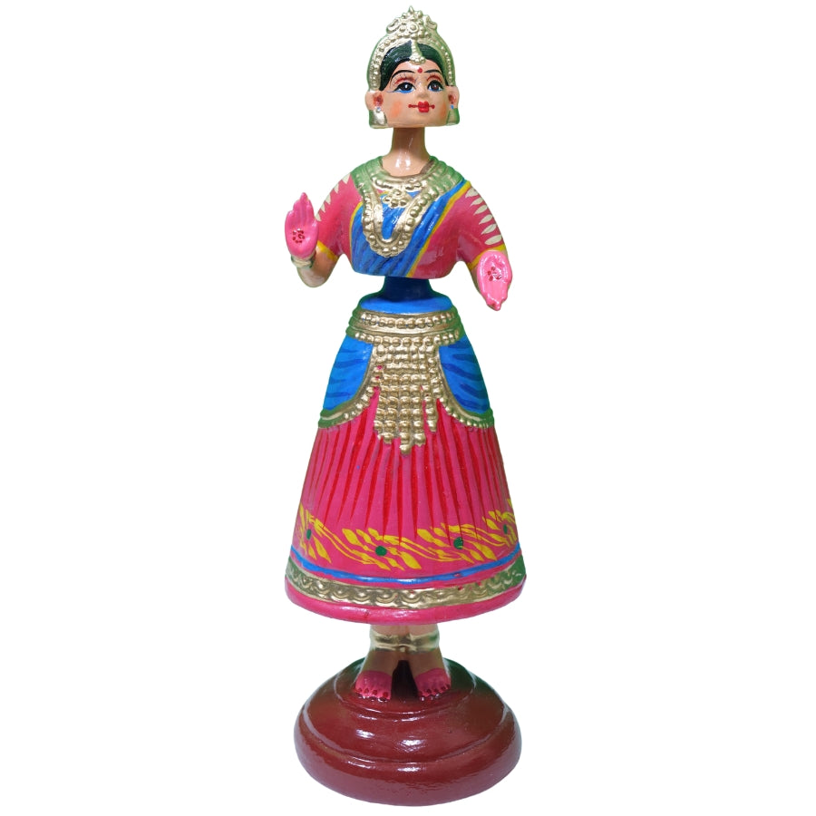 🎨🌟 Beautiful 12-Inch Kondapalli Dancing Doll | Handcrafted Art