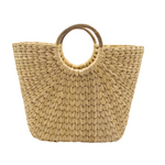 Kouna Grass Basket Handwoven Floral Carry Bag for Everyday Use