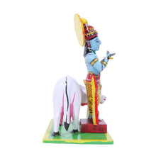Krishna Vibes Handcrafted Kondapalli Krishna with Cow – 18cm Cute Showpiece