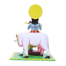 Krishna Vibes Handcrafted Kondapalli Krishna with Cow – 18cm Cute Showpiece