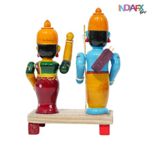 Handcrafted Rama & Seetha Love Vibes Idol (Etikoppaka Art)