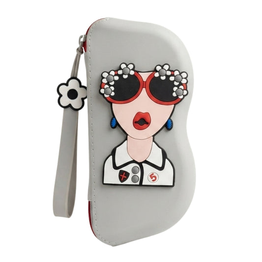 Floral Goggle Case Easy-Carry Zipper Organizer