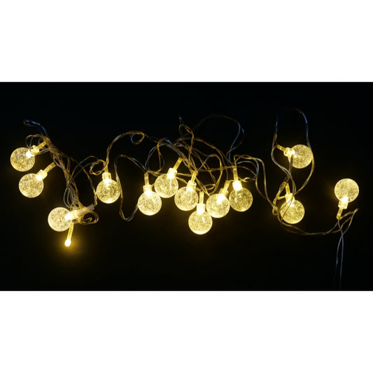 LED String Lights Window Curtain Lights with 25 LED Decorative Lighting Bubbles