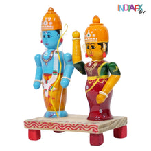 Handcrafted Rama & Seetha Love Vibes Idol (Etikoppaka Art)